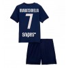 Paris Saint-Germain Khvicha Kvaratskhelia #7 Hjemmedraktsett Barn 2025-26 Kortermet (+ korte bukser)